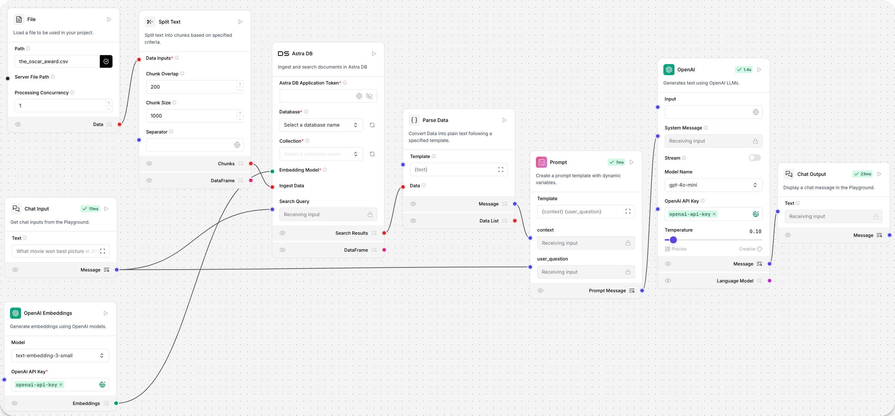 Add document ingestion to the basic prompting flow